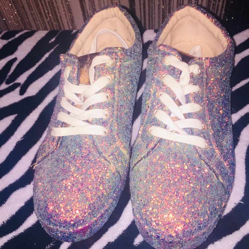 Glitter bamboo shoes